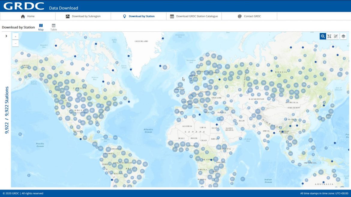 GRDC Data Download provides River Discharge Data online - European ...